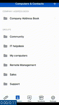 Como acessar o grupo de dispositivos people TeamViewer (Classic) no Android.gif