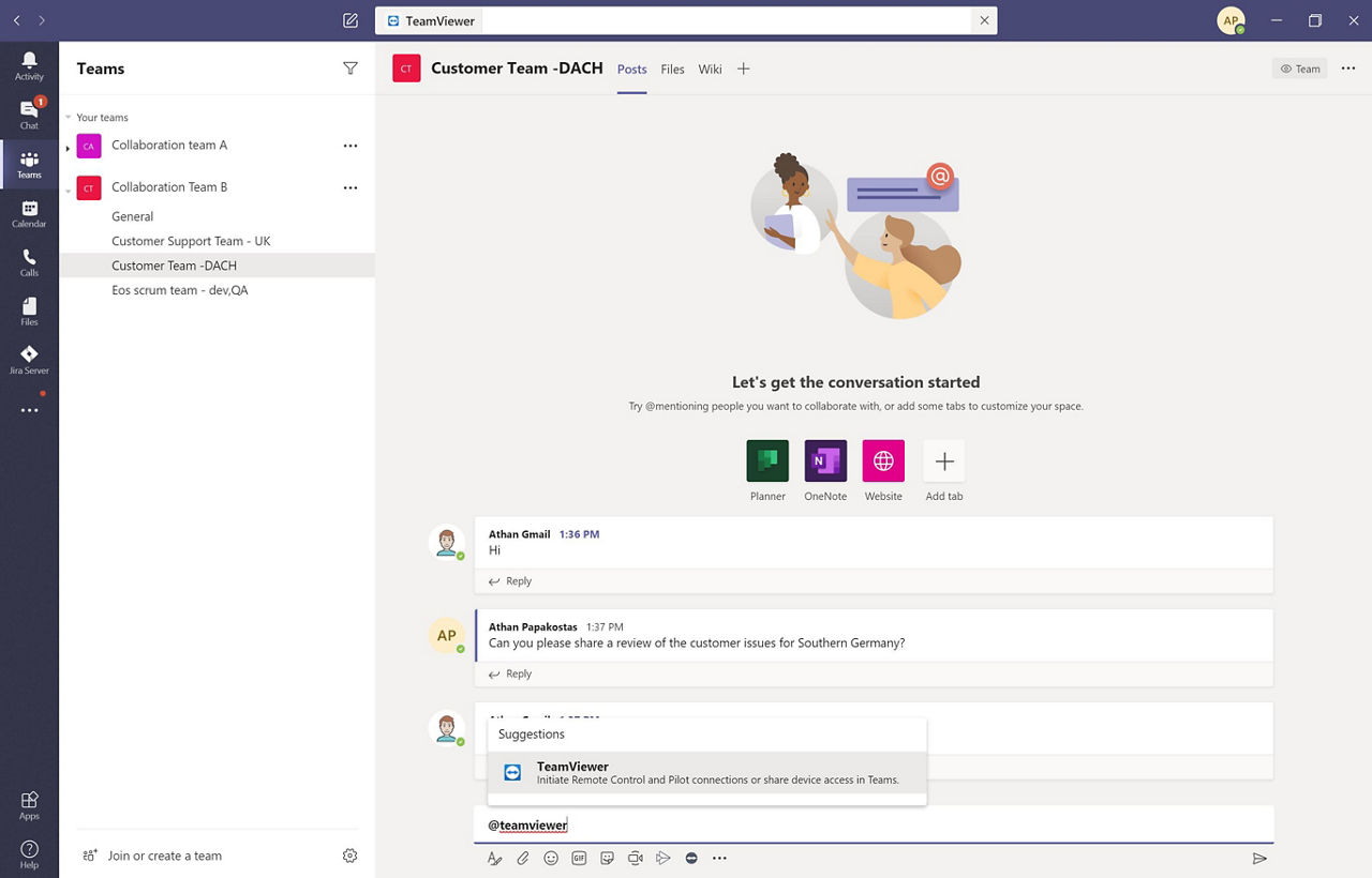 Streamline collaboration and support with TeamViewer for Microsoft Teams