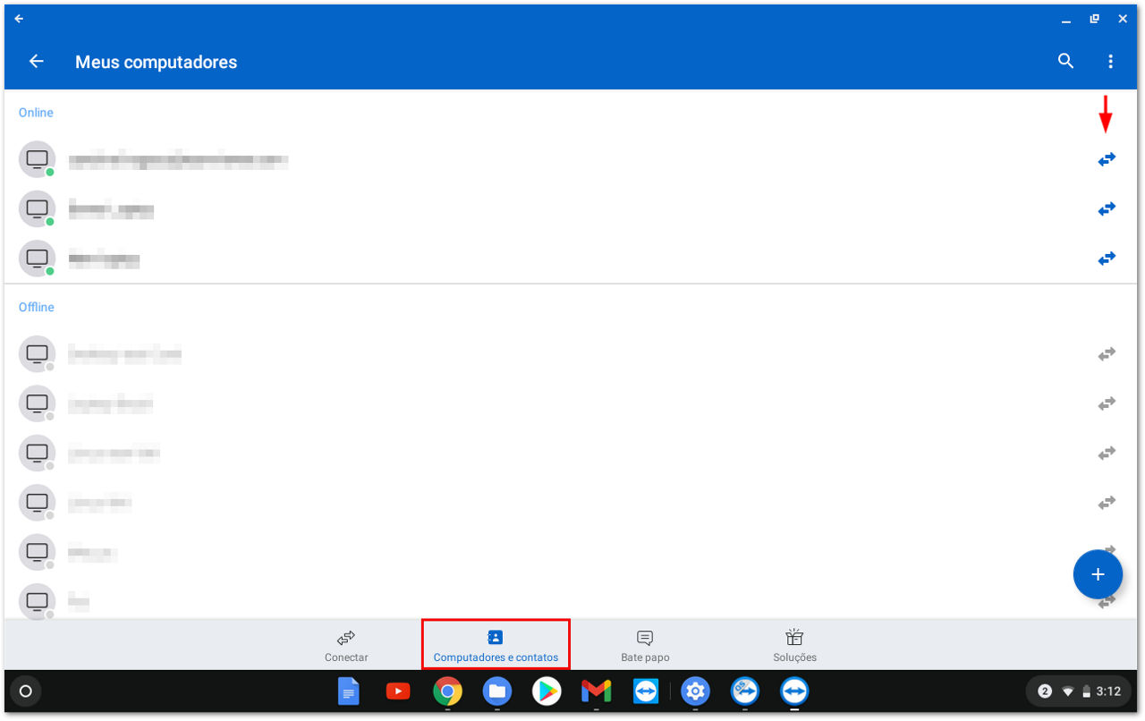 Como iniciar o suporte remotono Chromebook_Computadores e Contatos - TeamViewer (Classic).png