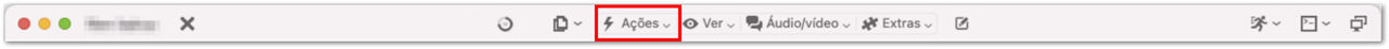 Barra de ferramentas da sessão remota do TeamViewer (Classic) no macOS - Ações.png