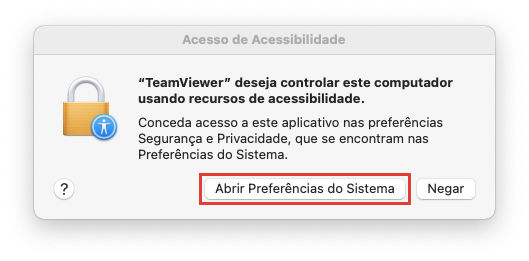 Como solicitar acesso remoto do TeamViewer (Classic) em dispositivos macOS - Abrir Preferências do Sistema.png