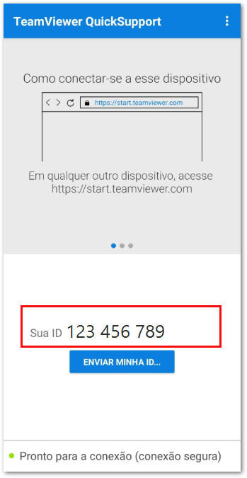 Como acessar remotamente um dispositivo Android - TeamViewer (Classic) QuickSupport.png