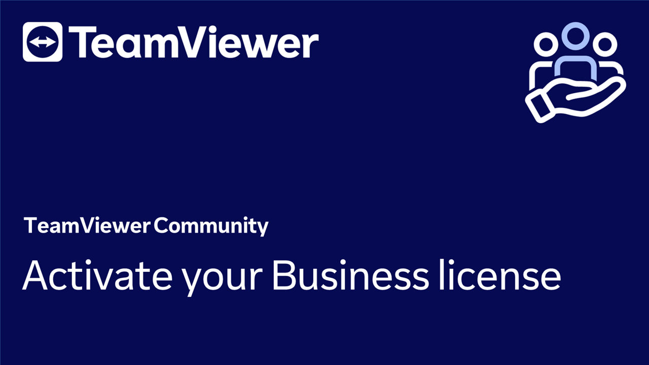 Activate your Business license