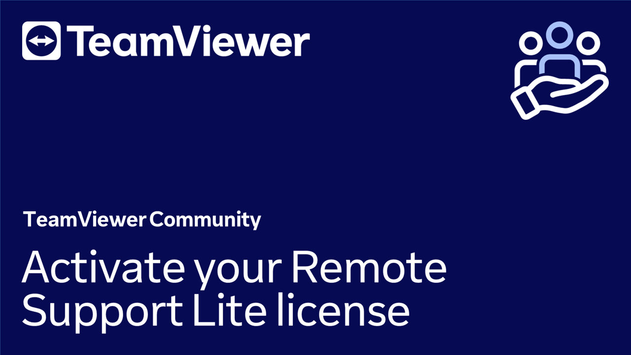 Activate your Remote Support Lite license