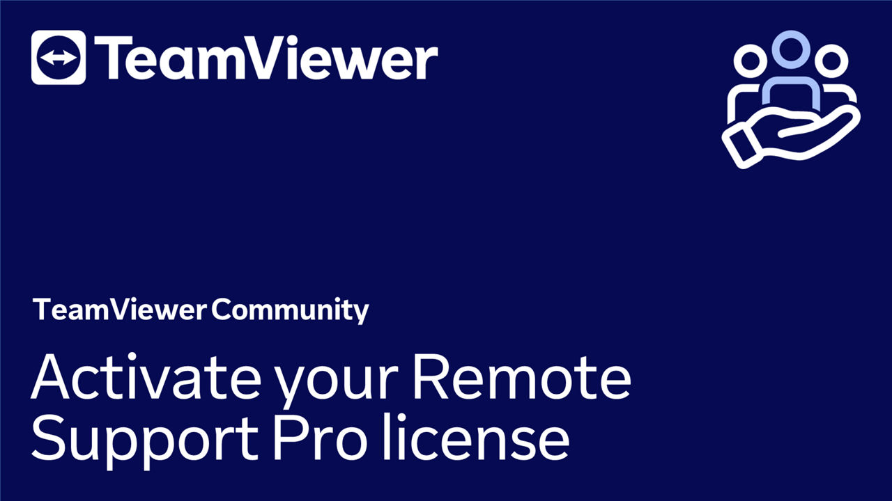 Activate your Remote Support Pro license