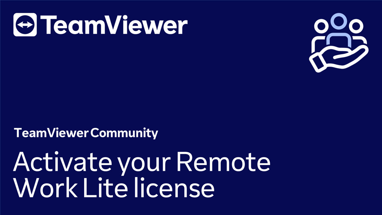 Activate your Remote Work Lite license