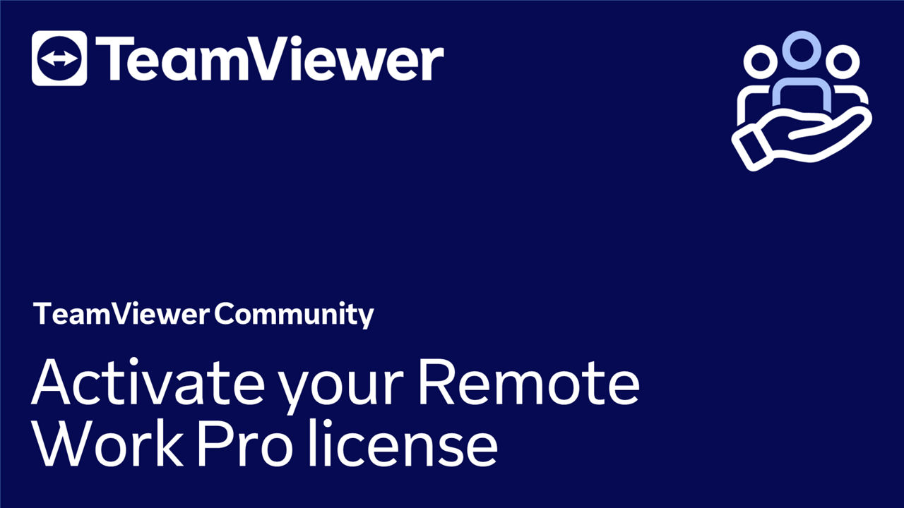 Activate your Remote Work Pro license
