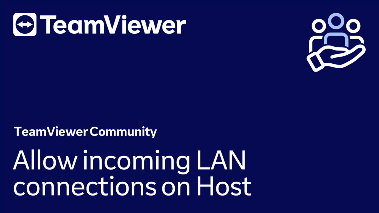 Wie man eingehende LAN-Verbindungen auf TeamViewer zulässt Host