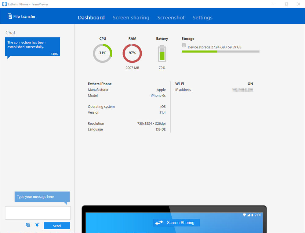 Como se conectar a um dispositivo móvel_Painel de controle - TeamViewer (Classic).png