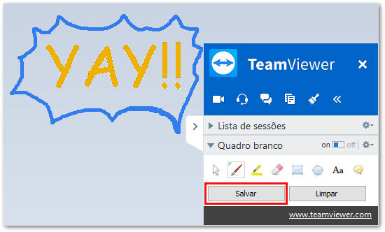 Como salvar os desenhos do quadro branco do TeamViewer (Classic).png