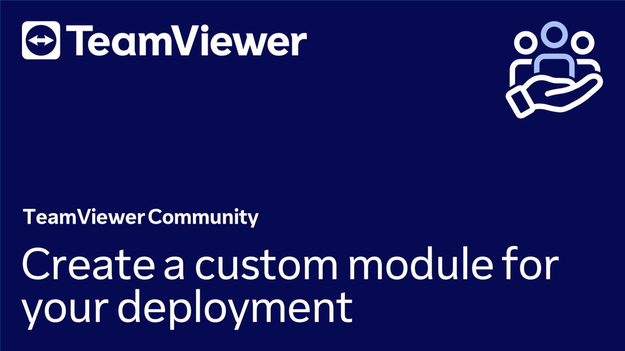 Create a custom module for your deployment