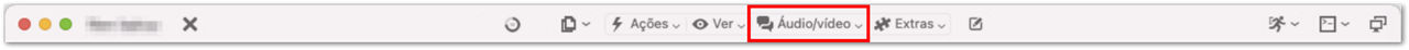 Barra de ferramentas da sessão remota do TeamViewer (Classic) no macOS - Áudio Vídeo.png