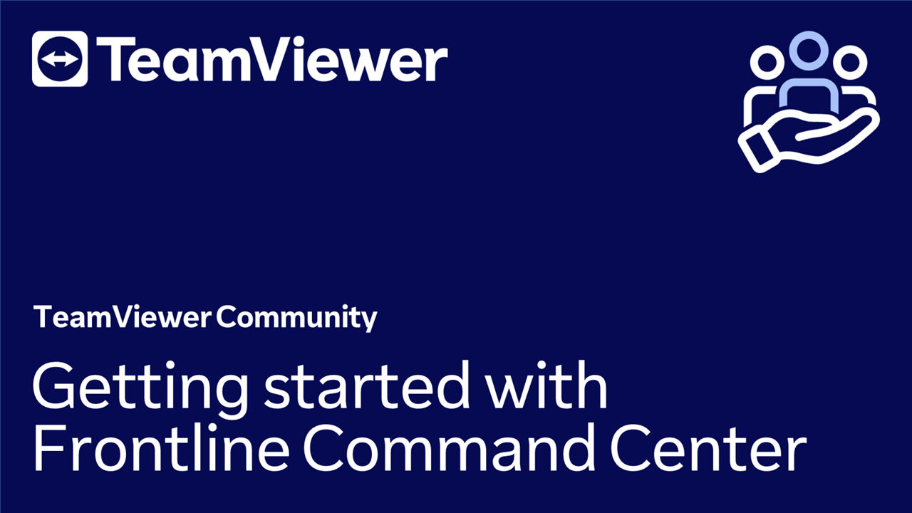 1. Frontline Command Center | Getting started