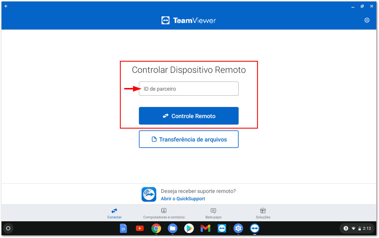 Como iniciar o suporte remotono Chromebook - TeamViewer (Classic).png