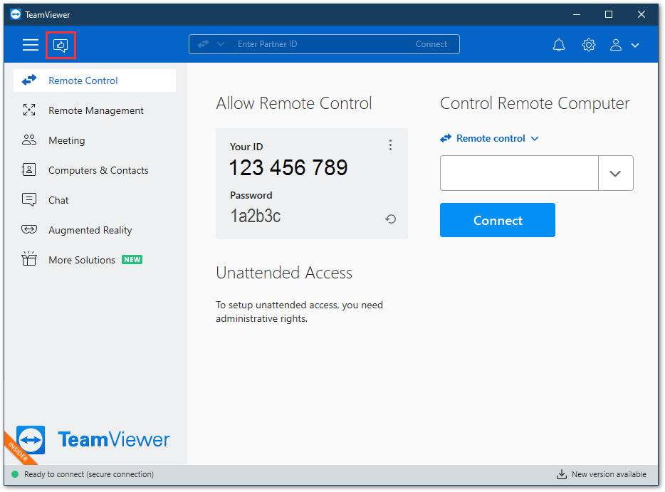 TeamViewer insider builds