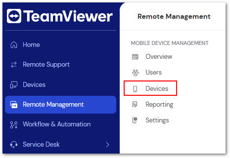 Acceder a dispositivos MDM