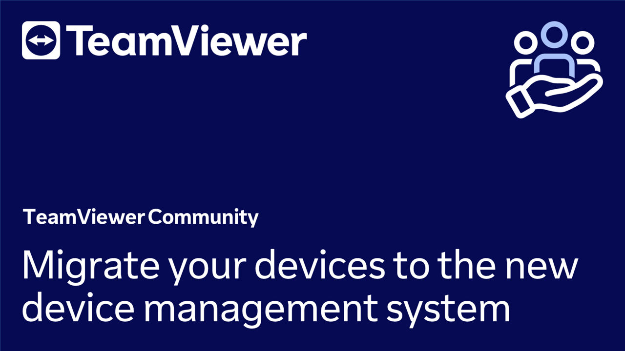 Migrate your devices to the new device management system