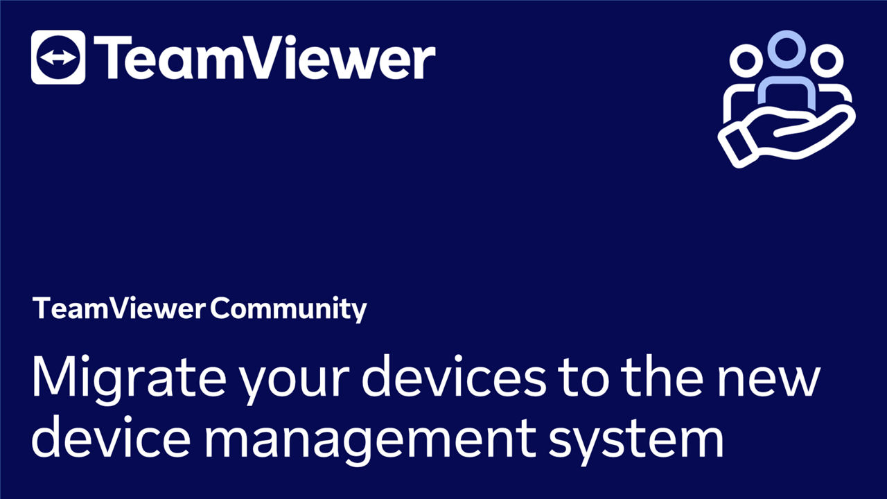 Update your devices to the new device management system