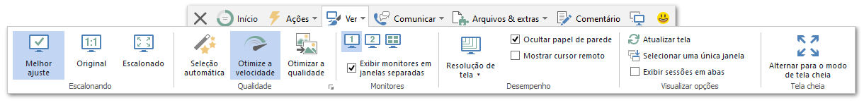 Barra de ferramentas da sessão remota do TeamViewer (Classic) - Ver menu.png