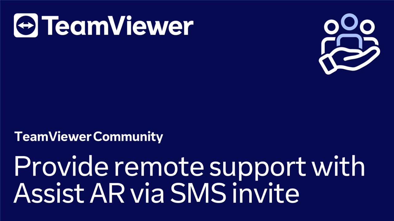 Fornecer suporte remoto com Assist AR via convite por SMS