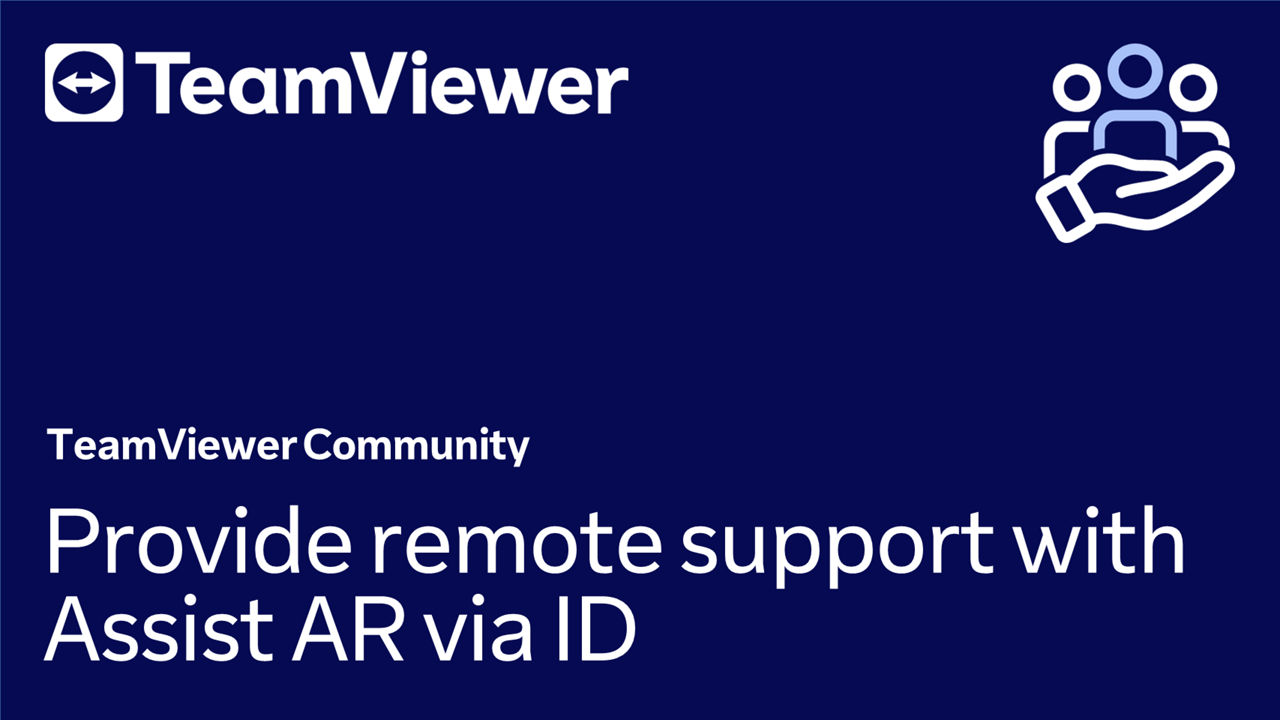 Fornecer suporte remoto com Assist AR via ID