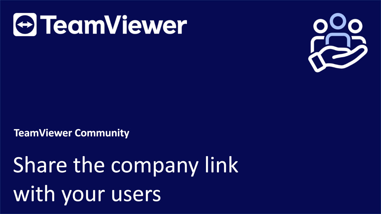 Share the company link with your users