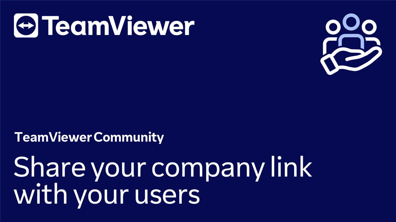 Share the company link with your users