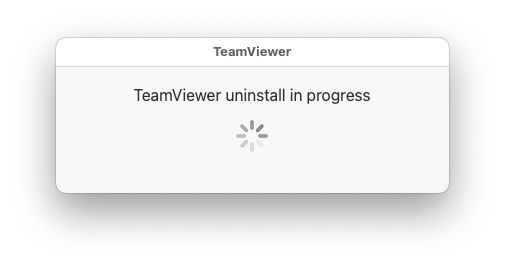 Uninstall TeamViewer from Mac