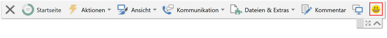 TeamViewer Remote Control_Toolbar in einer Remote Session unter Windows_Toolbar_Feedback