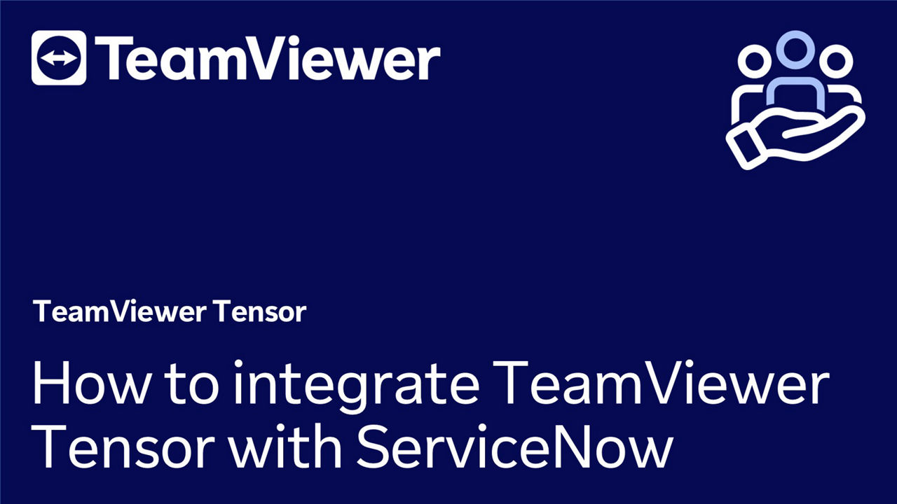 Tensor-ServiceNow integration