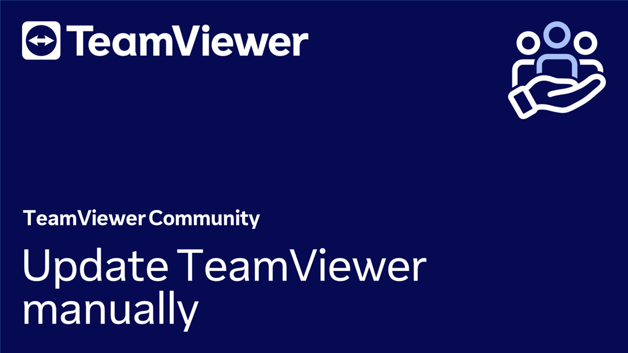 Actualice manualmente TeamViewer 