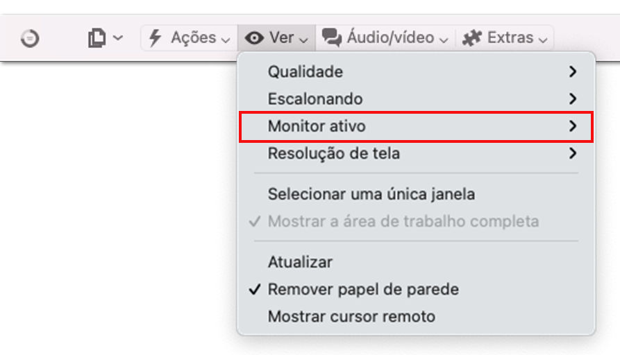 Como alternar entre monitores durante a sessão remota do TeamViewer (Classic) no macOS - 001.png