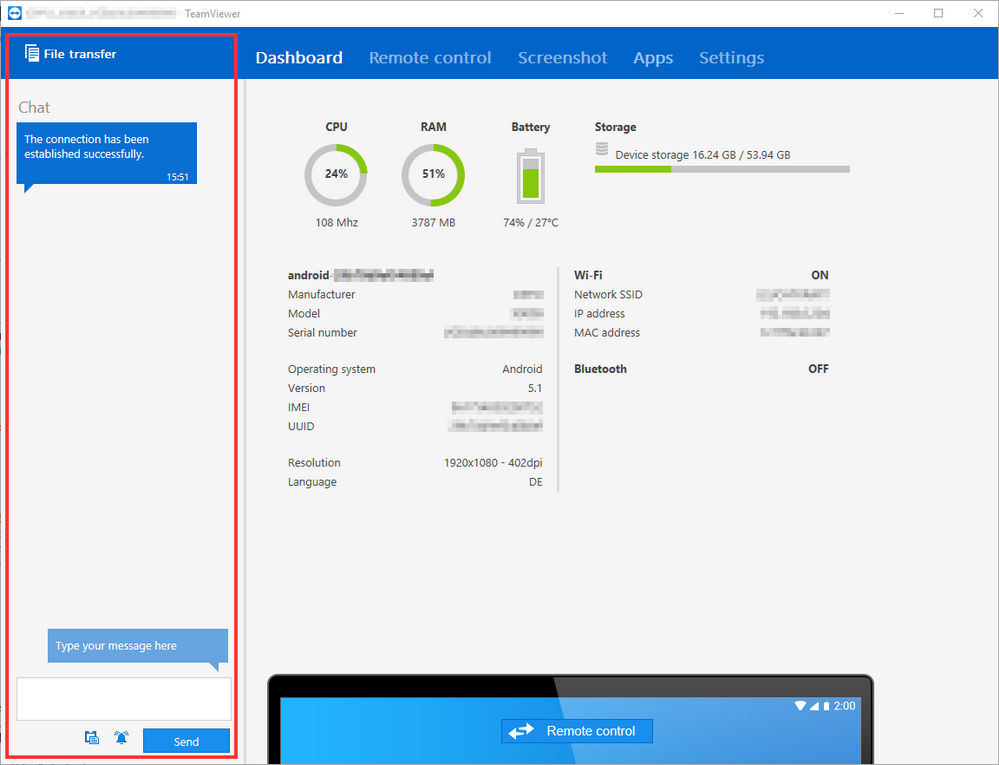 Como se conectar a um dispositivo móvel Android- TeamViewer (Classic).png