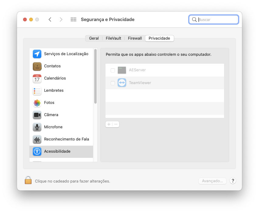 Como solicitar acesso remoto do TeamViewer (Classic) em dispositivos macOS - Acessibilidade.png