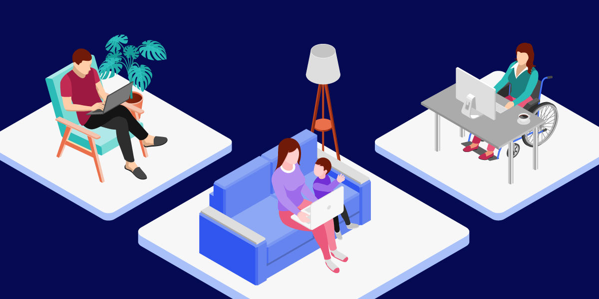 Illustration: Accessibility and working from home