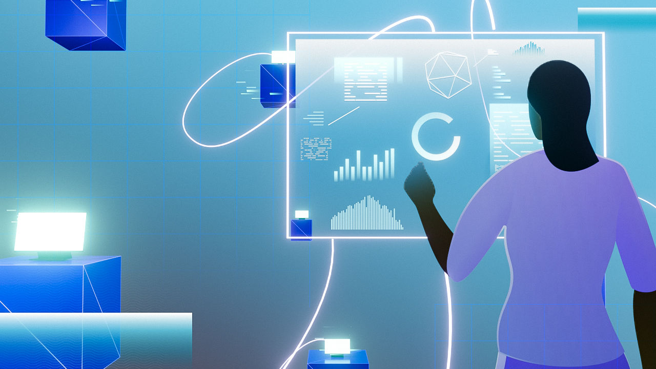 Illustration: IT admin manages multiple clients from one clear, organized console.