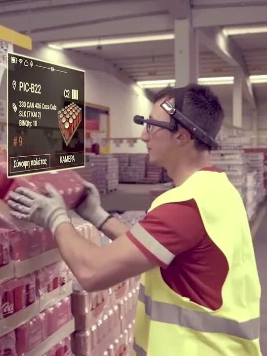 Man picking in Coca-Cola HBC warehouse