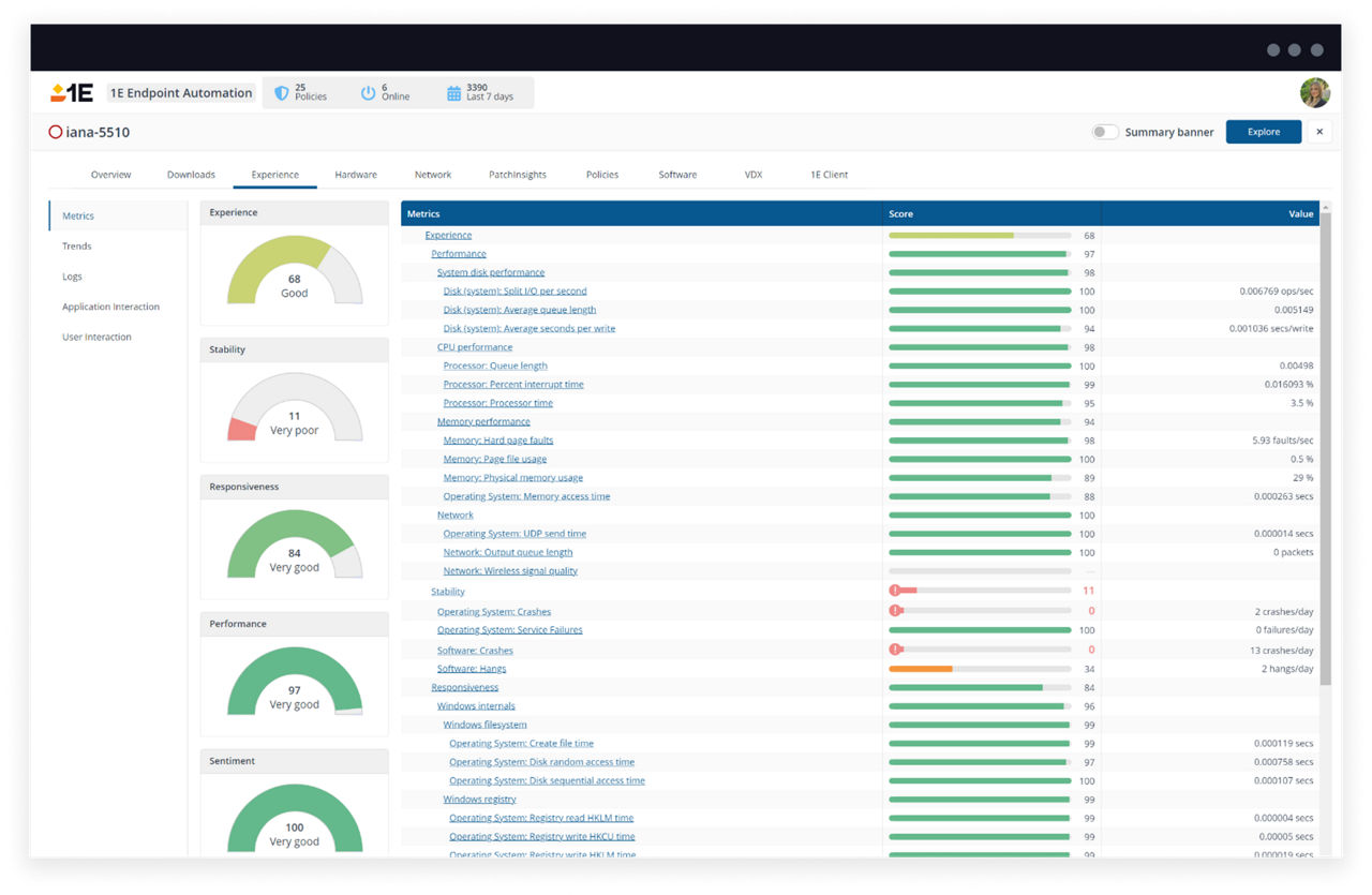 Endpoint Automation: Explore devices
