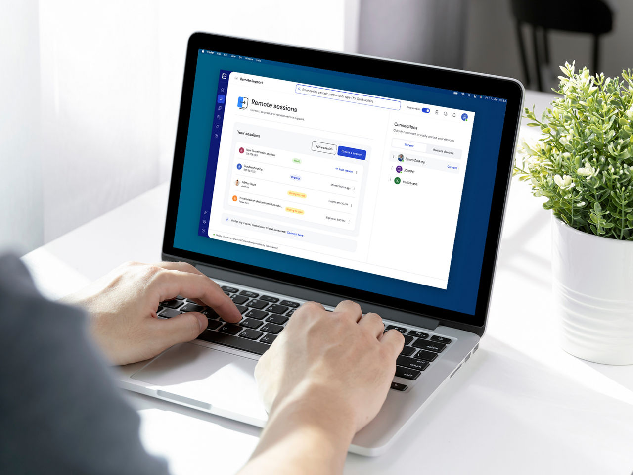 Utiliser des raccourcis clavier dans les sessions - TeamViewer Support