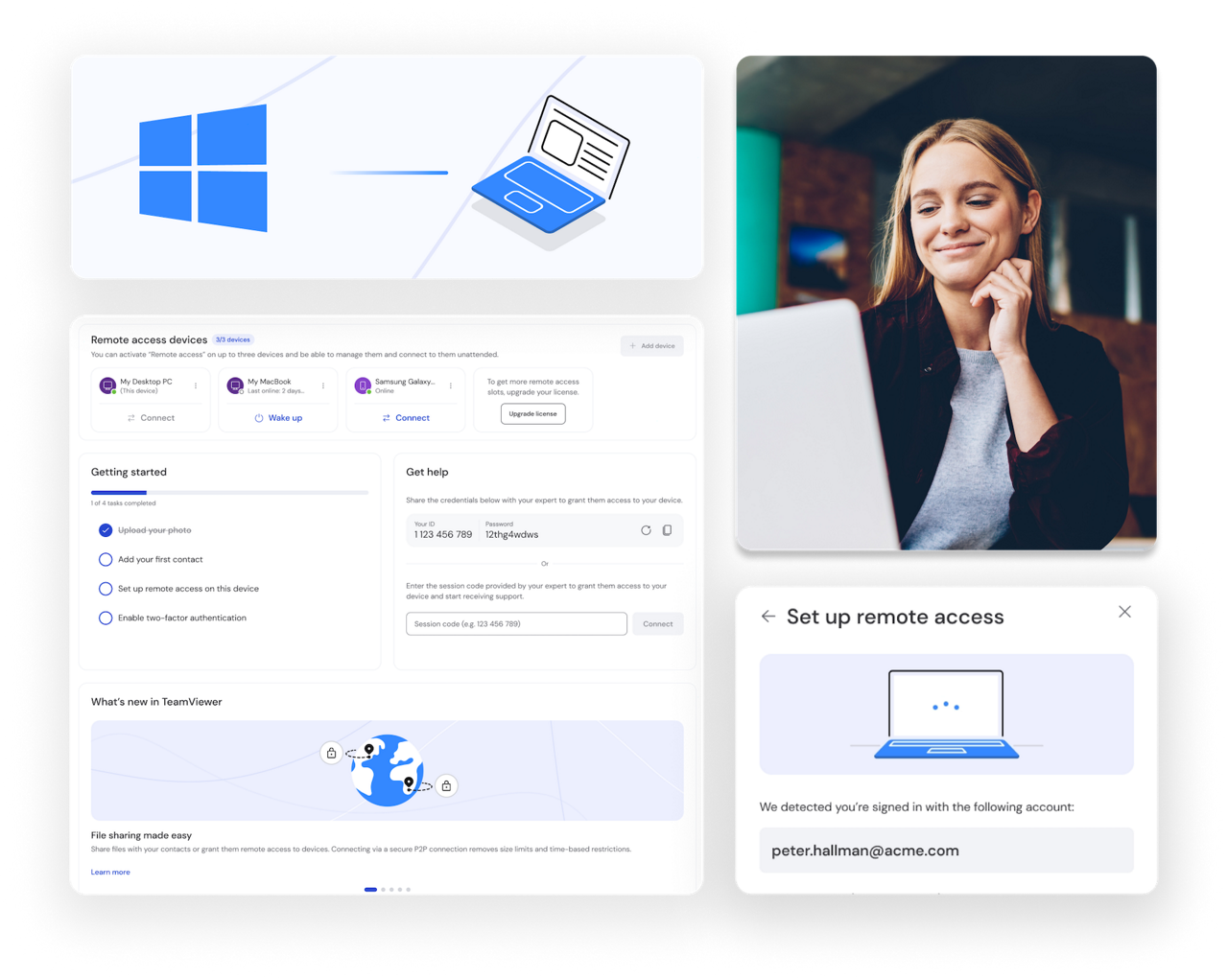 Remote Work Features im TeamViewer Remote Client