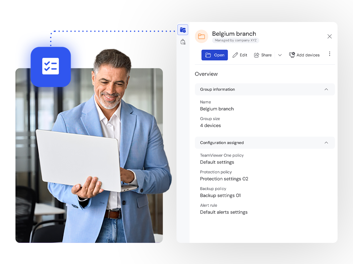 Tensor features as seen in the TeamViewer client