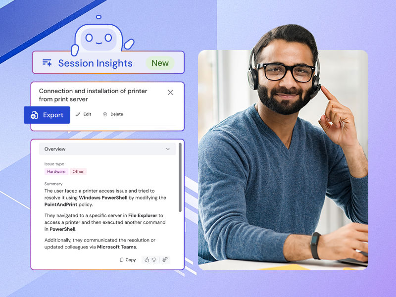 TeamViewer Session Insights use case examples