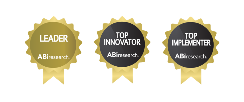 ABI Research 颁发的领军企业、最佳创新企业和最佳实施企业奖