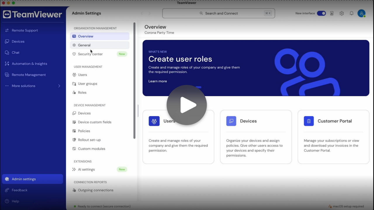 Video: Management Console features for Premium license