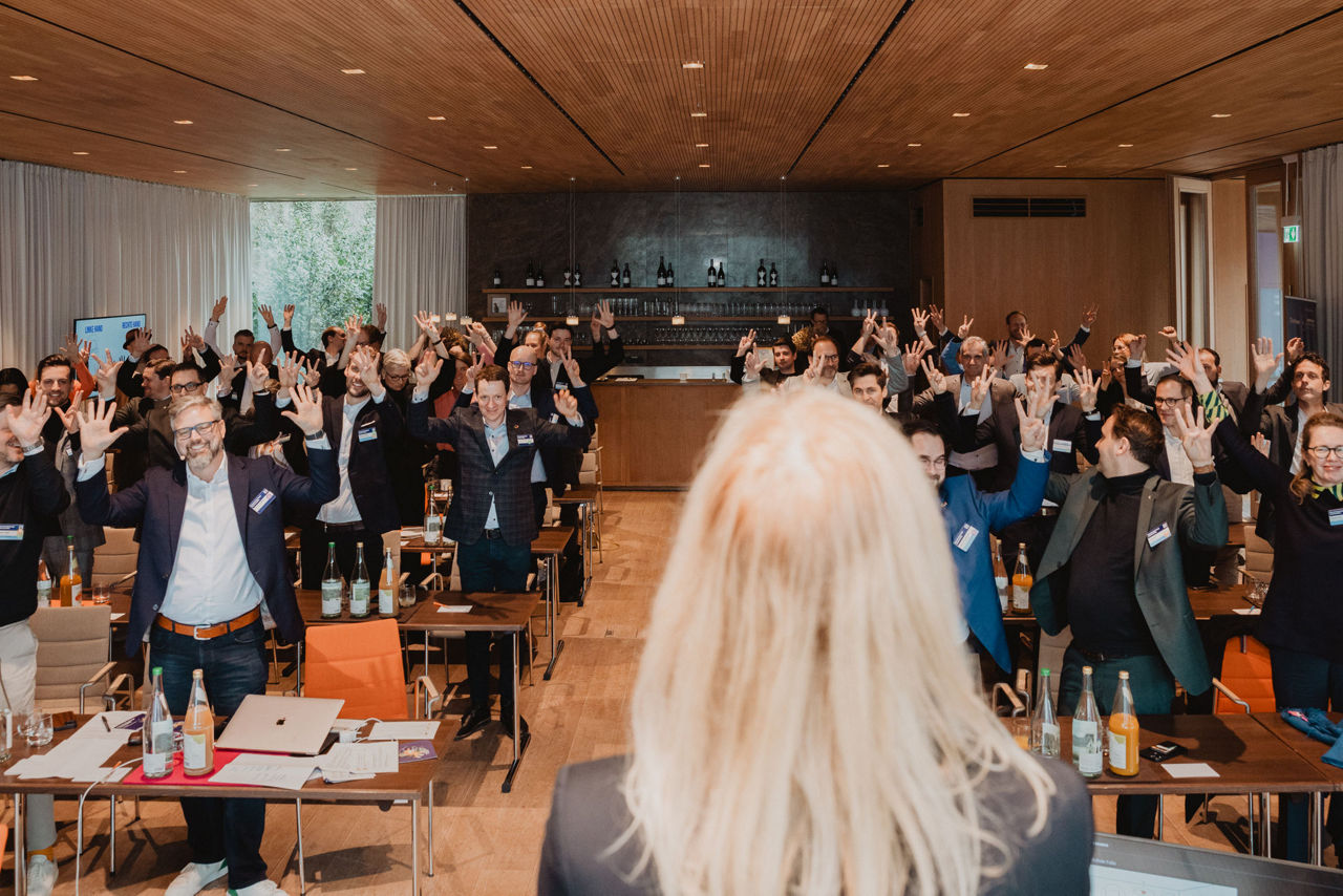 Group of people in hands-on session