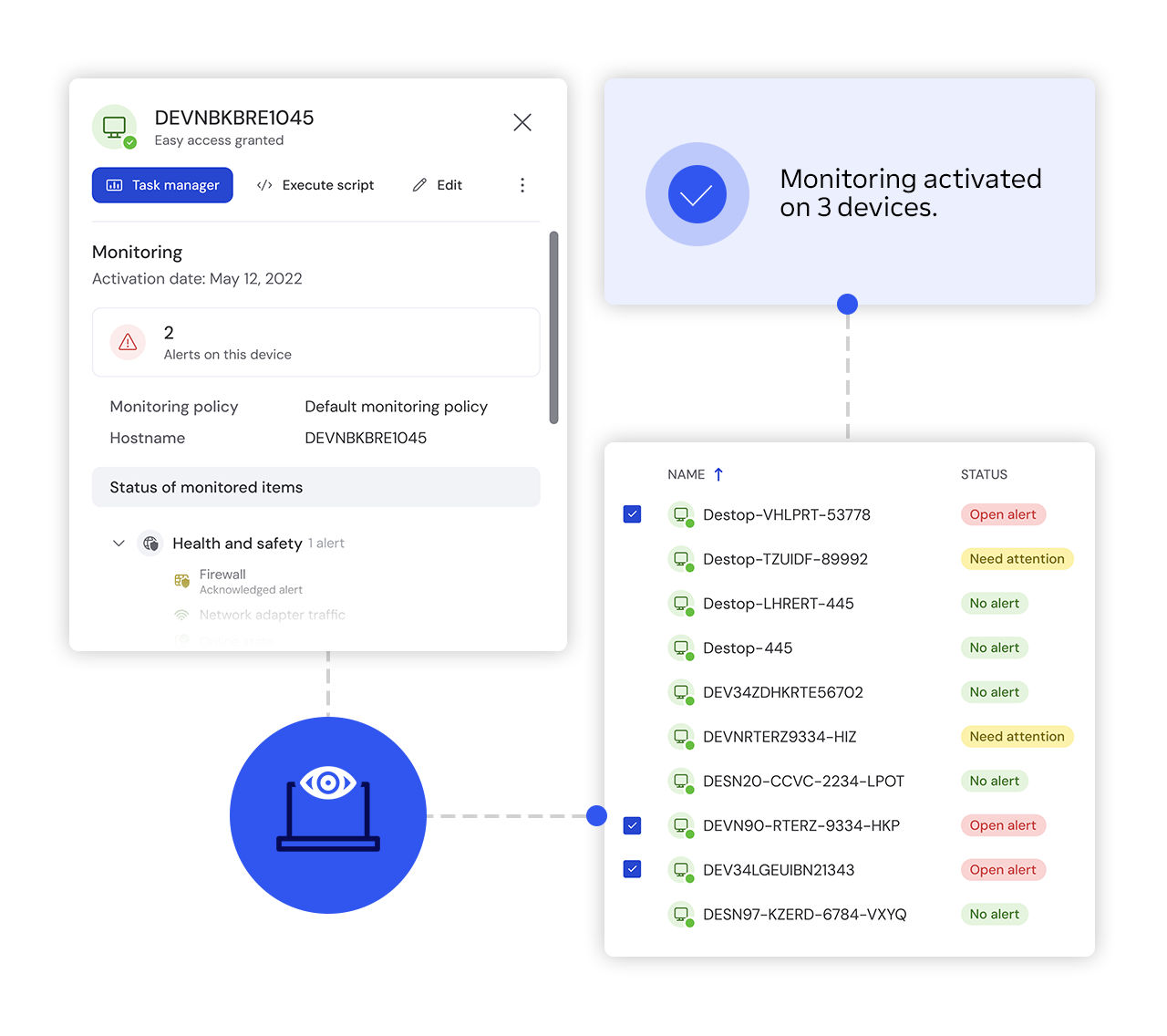 TeamViewer device monitoring with DEX