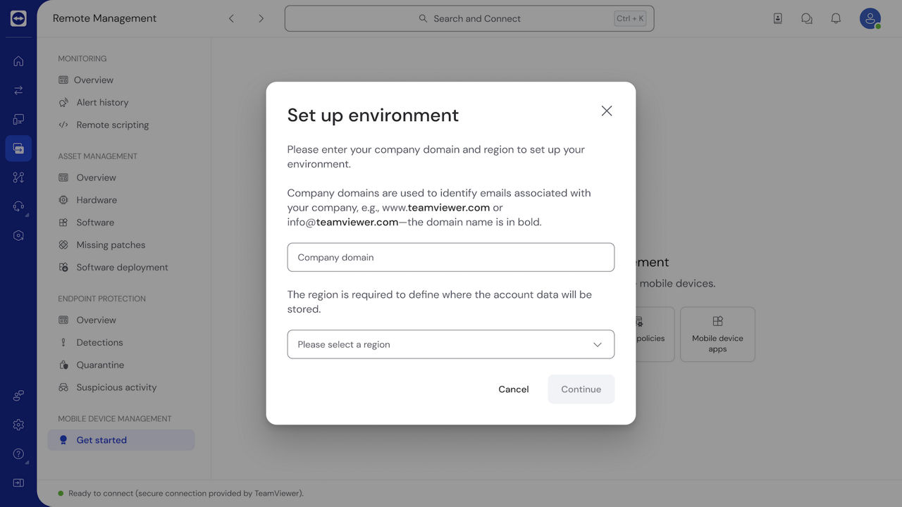 Remote Management: Setup Environment