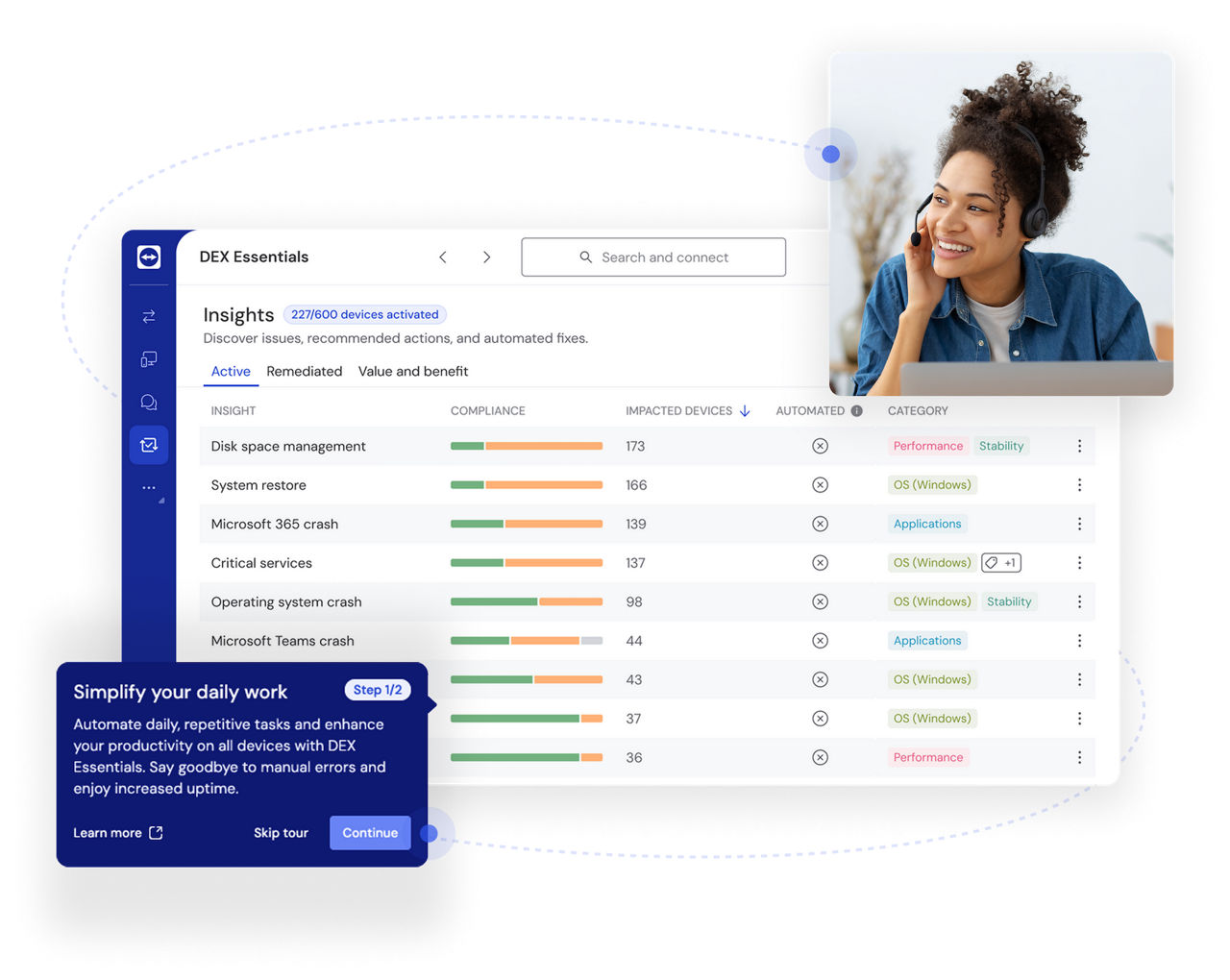 Device Refresh: Device refresh status