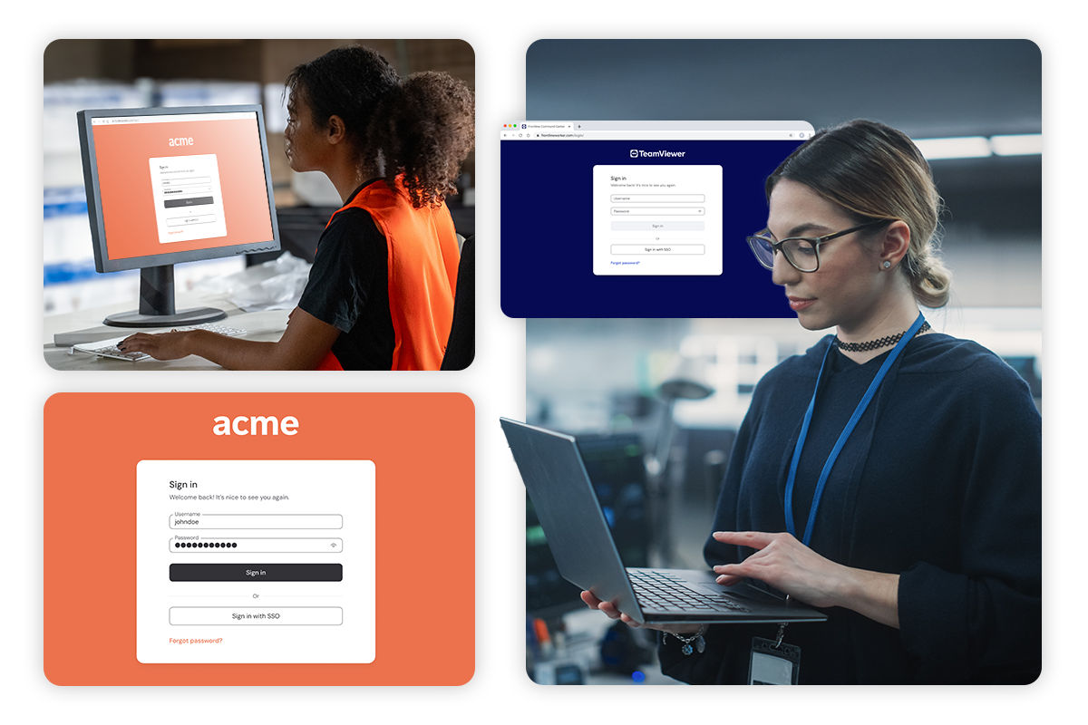 Login environment for TeamViewer Frontline 5