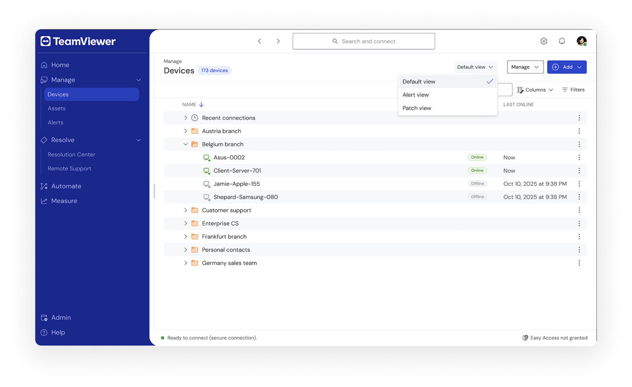 TeamViewer ONE UI updates | TeamViewer